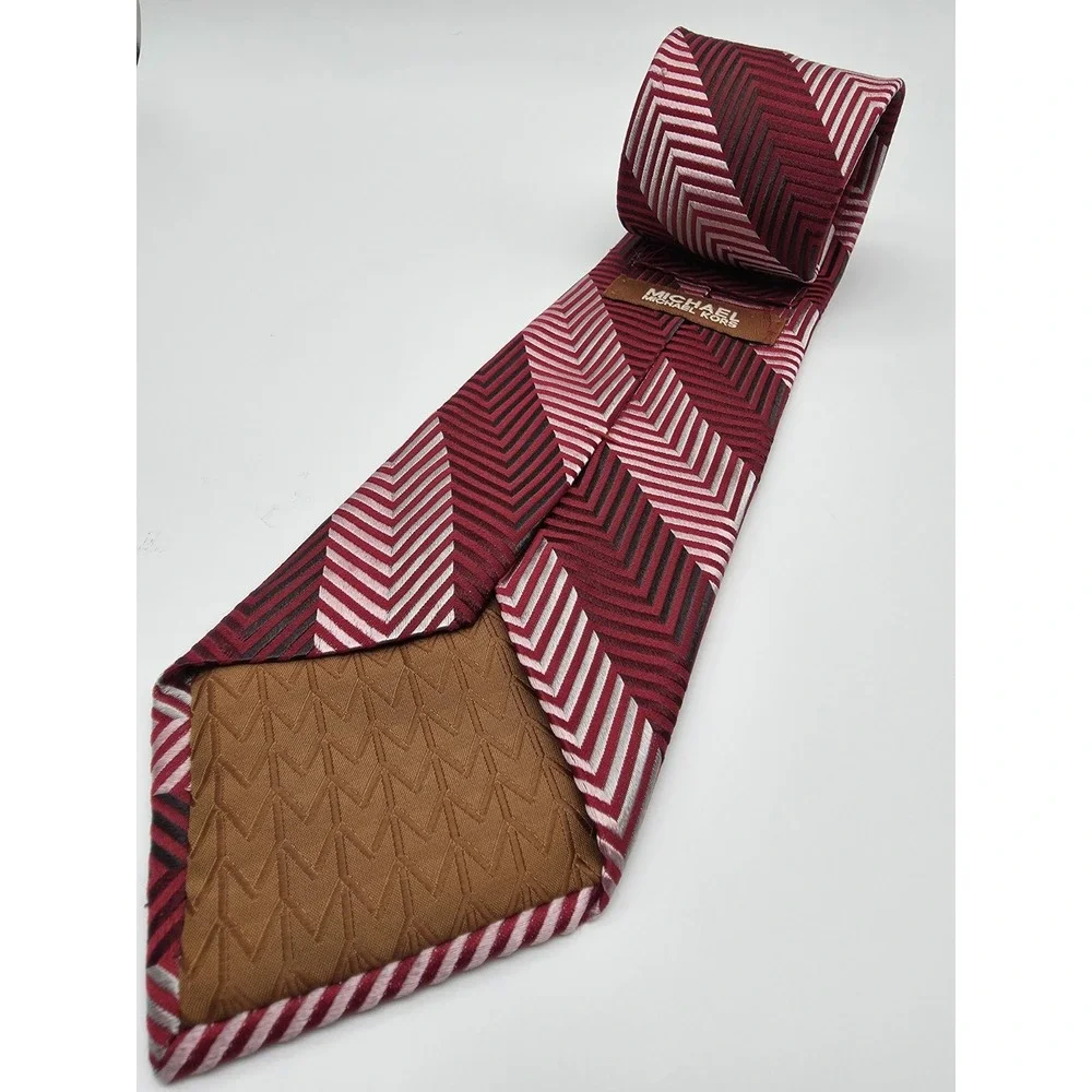 Vintage Michael Kors Multicolor Stripped 100% Silk Tie Made In USA 58